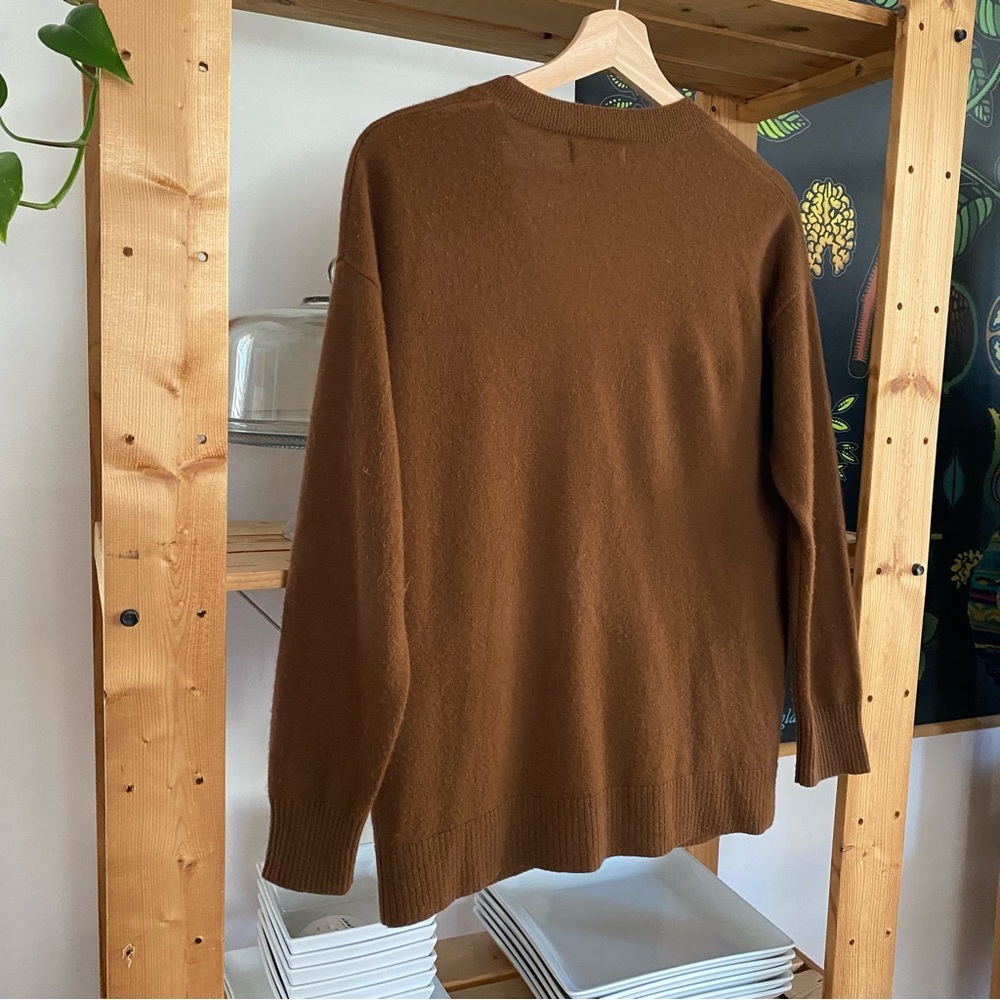 NAADAM Brown Women's Cardigan Sweater - Picture 9 of 14